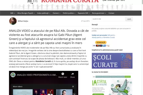 ANALIZA VIDEO a atacului de pe Râul Alb. Dovada a cât de violente au fost atacurile asupra lui Gabi Păun (Agent Green) și a faptului că agresorul accidentat grav este cel care a alergat și a sărit pe capota unei mașini în mers Home » Articole » ANALIZA VIDEO a atacului de pe Râul Alb. Dovada a cât de violente au fost atacurile asupra lui Gabi Păun (Agent Green) și a faptului că agresorul accidentat grav este cel care a alergat și a sărit pe capota unei mașini în mers